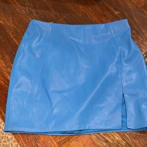Oh Polly Vibrant Blue Mini Skirt